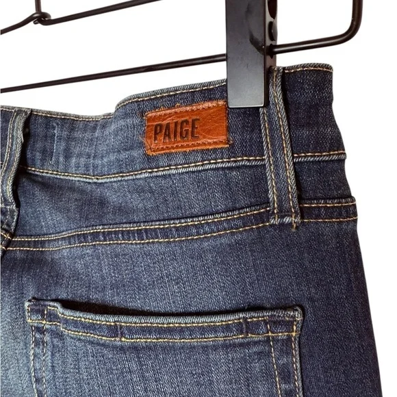 Paige Women's Blue  Flared Jeans, zipper fly, size 27 - Picture 7 of 11